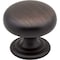 Elements 1-1/4" Diameter Brushed Oil Rubbed Bronze Florence Cabinet Mushroom Knob 2980DBAC - alternate 1